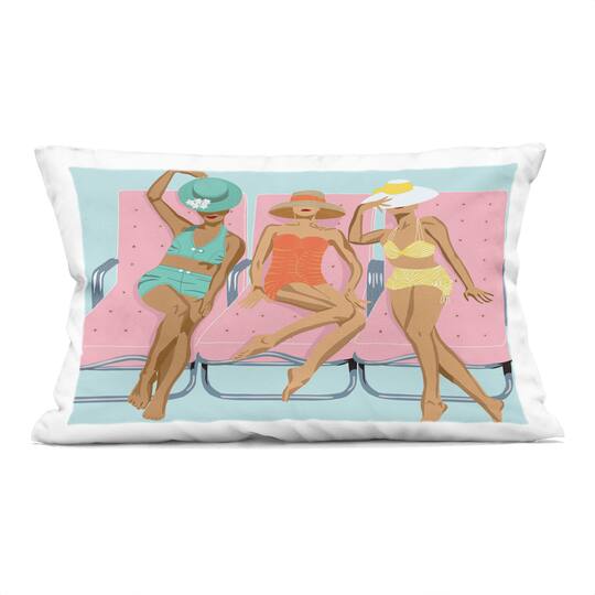 Stupell Industries 14" x 20" Glam Beach Friends Decorative Printed Indoor Pillow